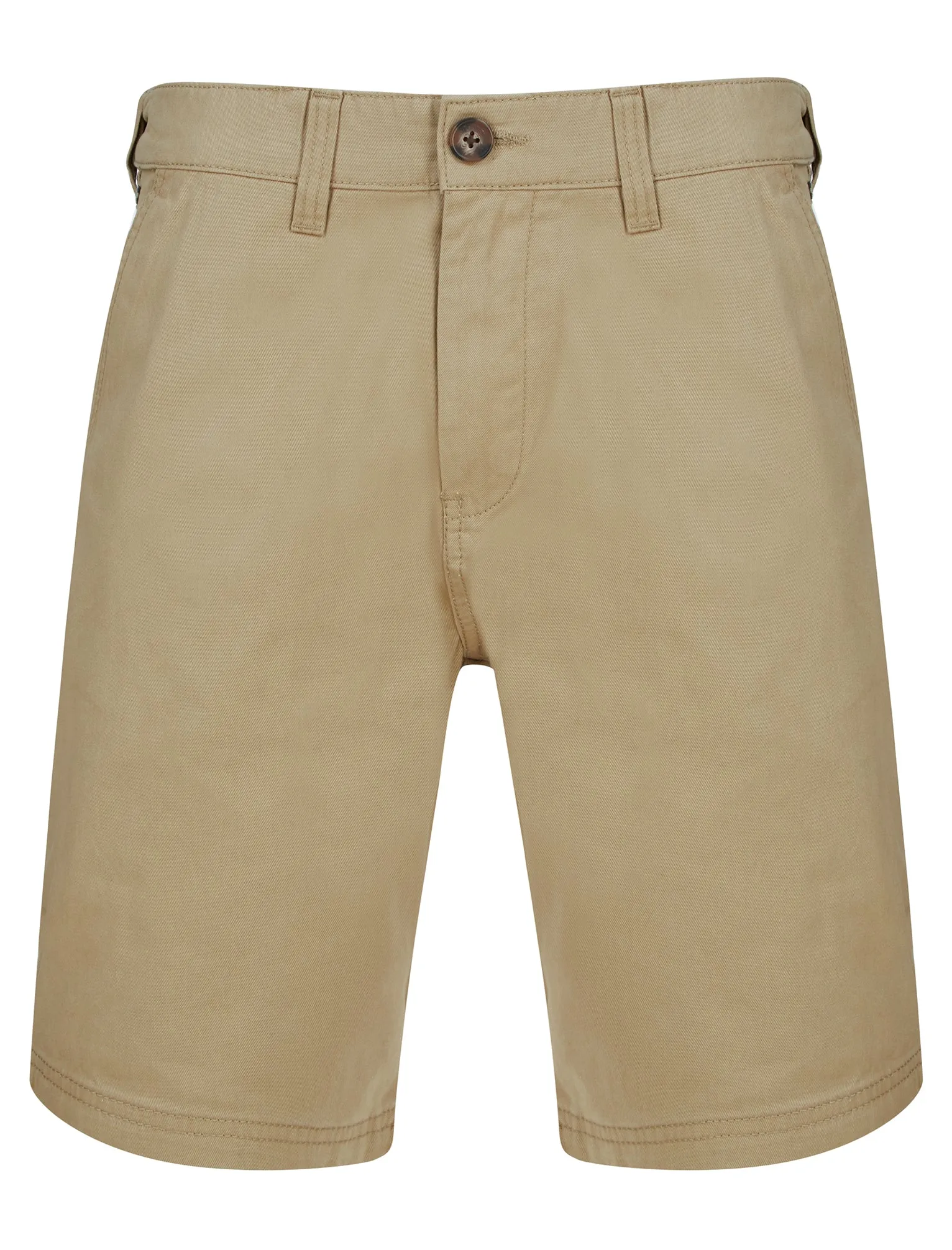 Aidan Cotton Twill Chino Shorts in Stone - Kensington Eastside