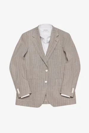 Archer - Beige pinstripe