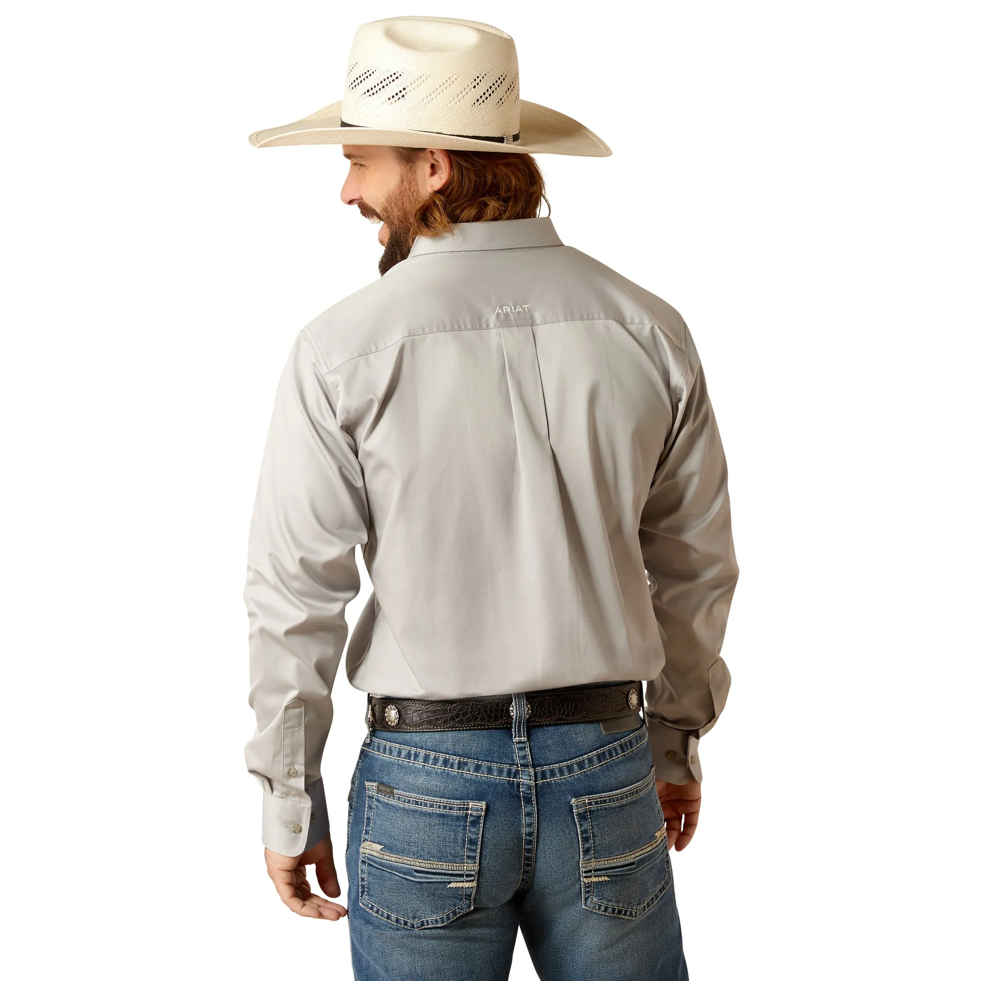 Ariat Men's Team Fitted Shirt Grey