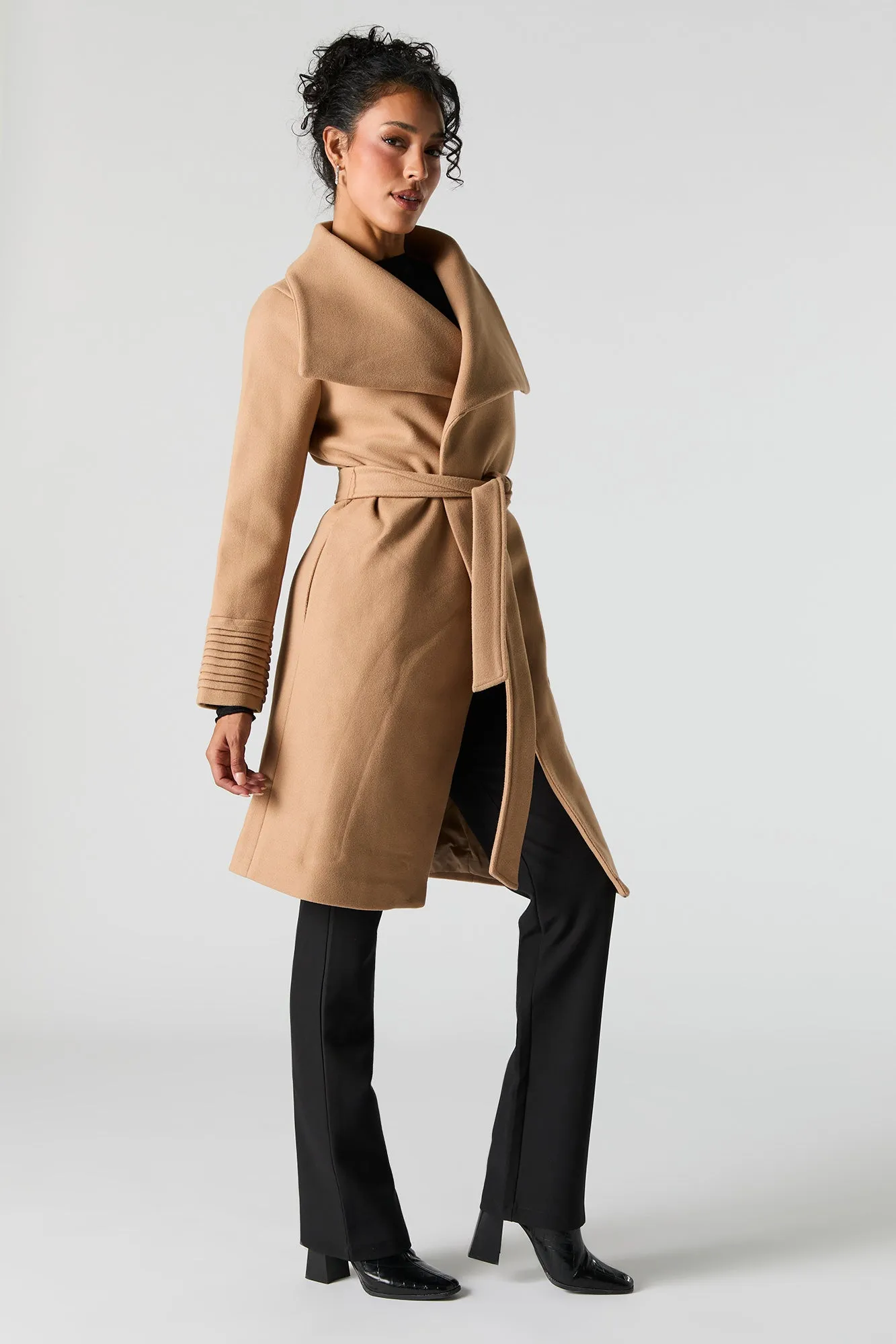 Belted Waterfall Jacket