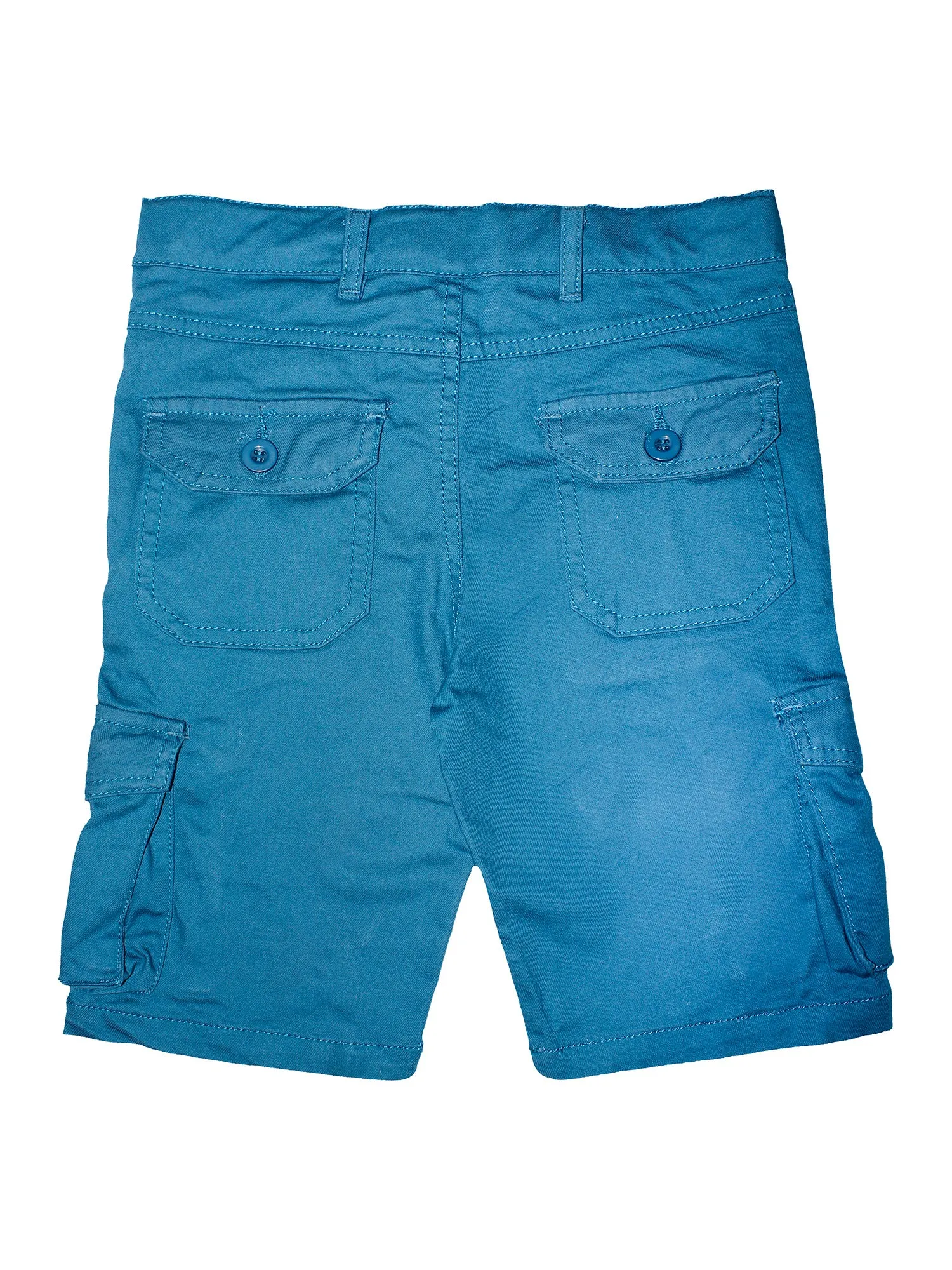 Boys Cotton Twill Knee Length Cargo Shorts