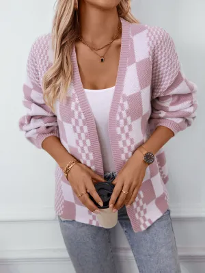 Casual Luxe Loose Plaid Sweater