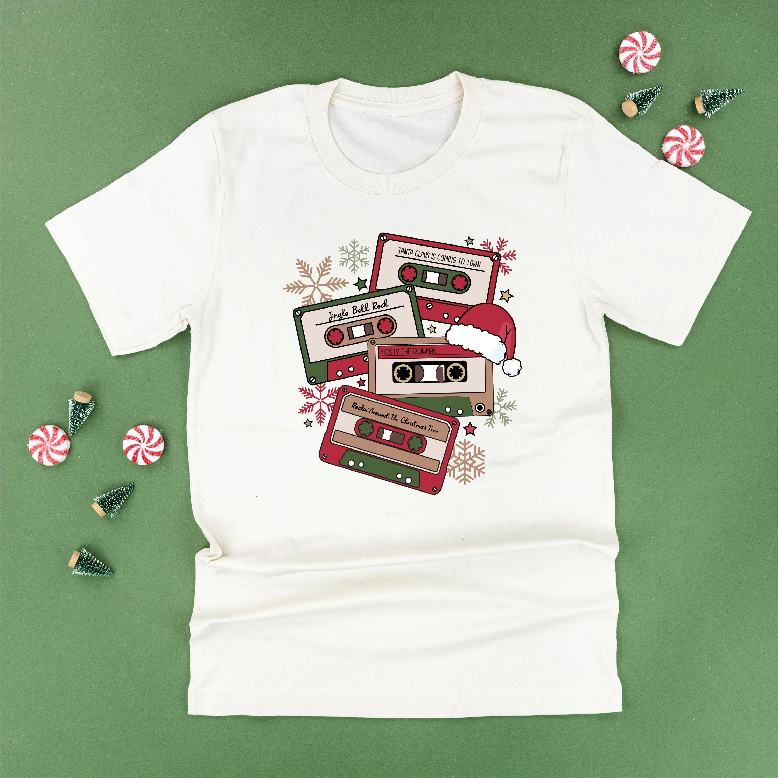 Christmas Cassette Tapes - Unisex Tee