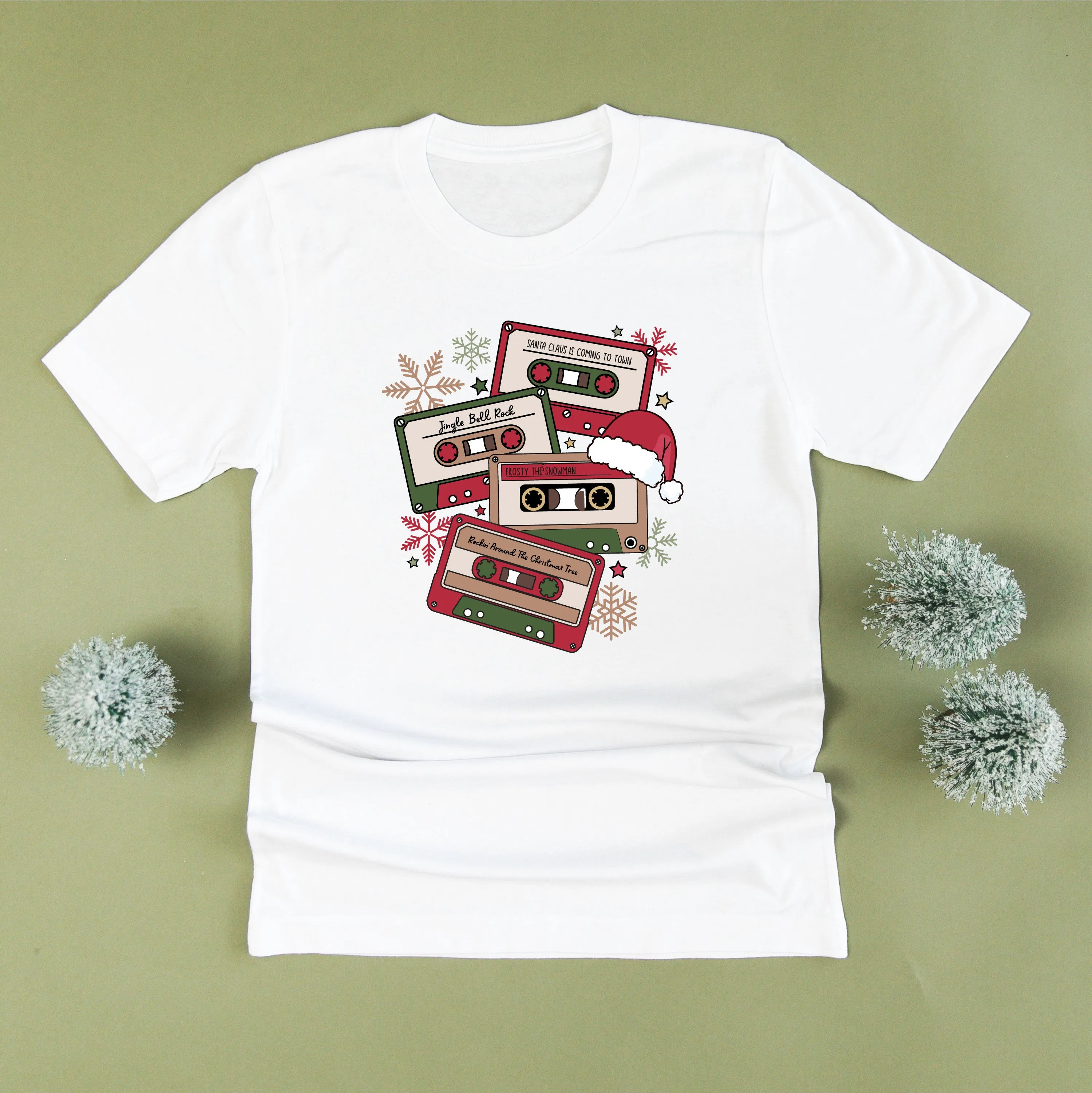 Christmas Cassette Tapes - Unisex Tee