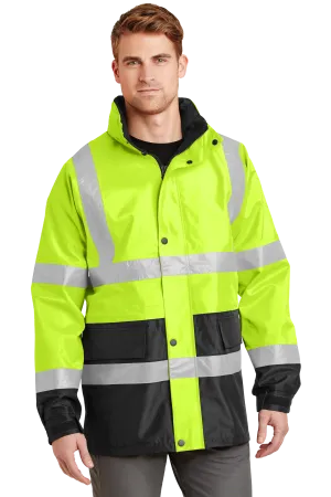 CornerStone® - ANSI 107 Class 3 Waterproof Parka - Safety Yellow / Black