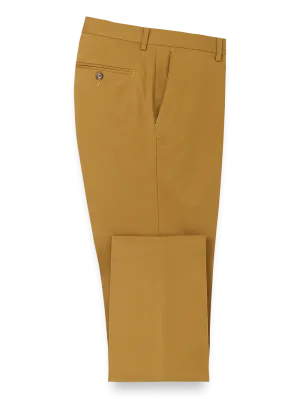 Cotton Stretch Twill Pants - Dark Gold