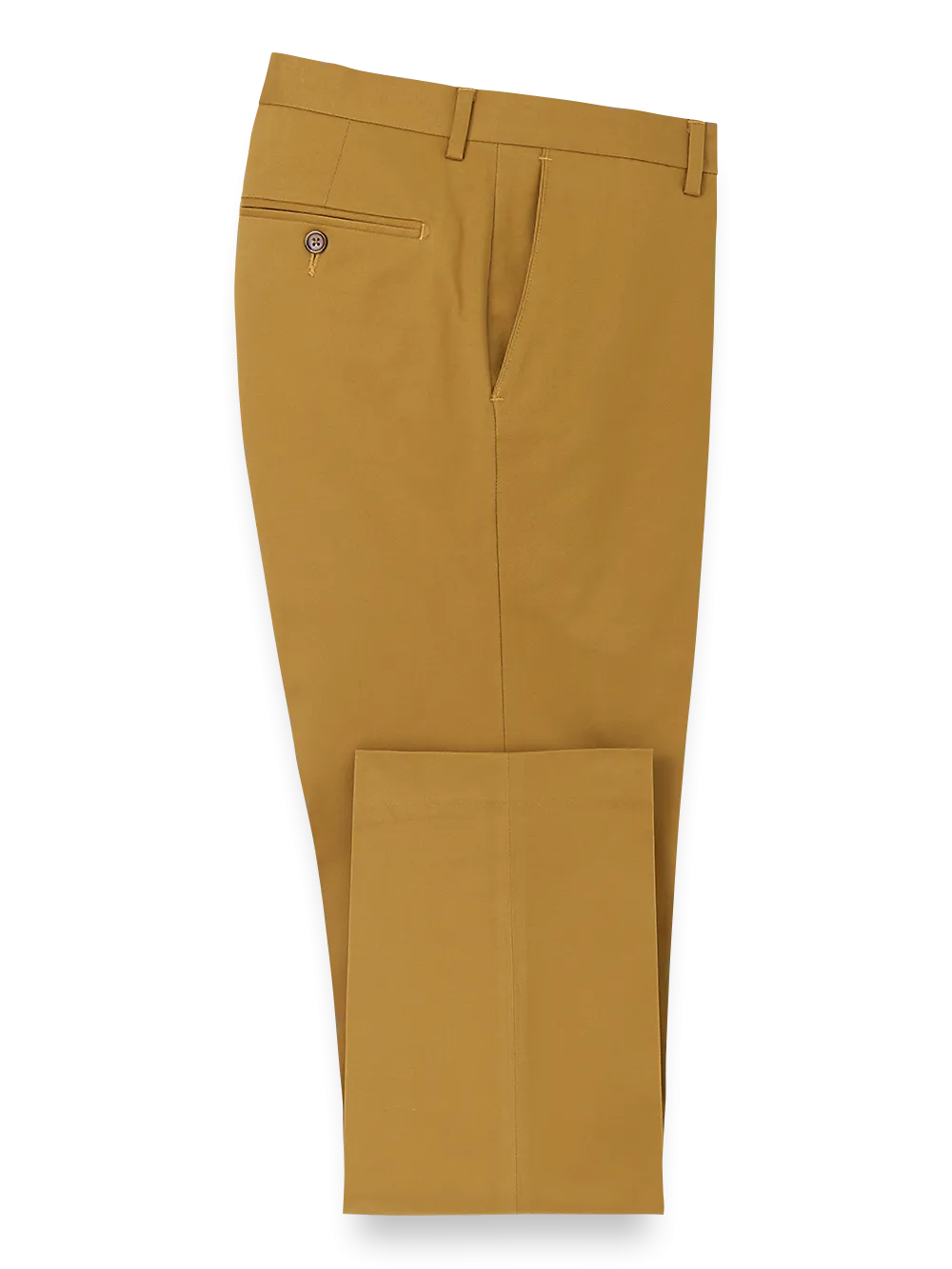 Cotton Stretch Twill Pants - Dark Gold