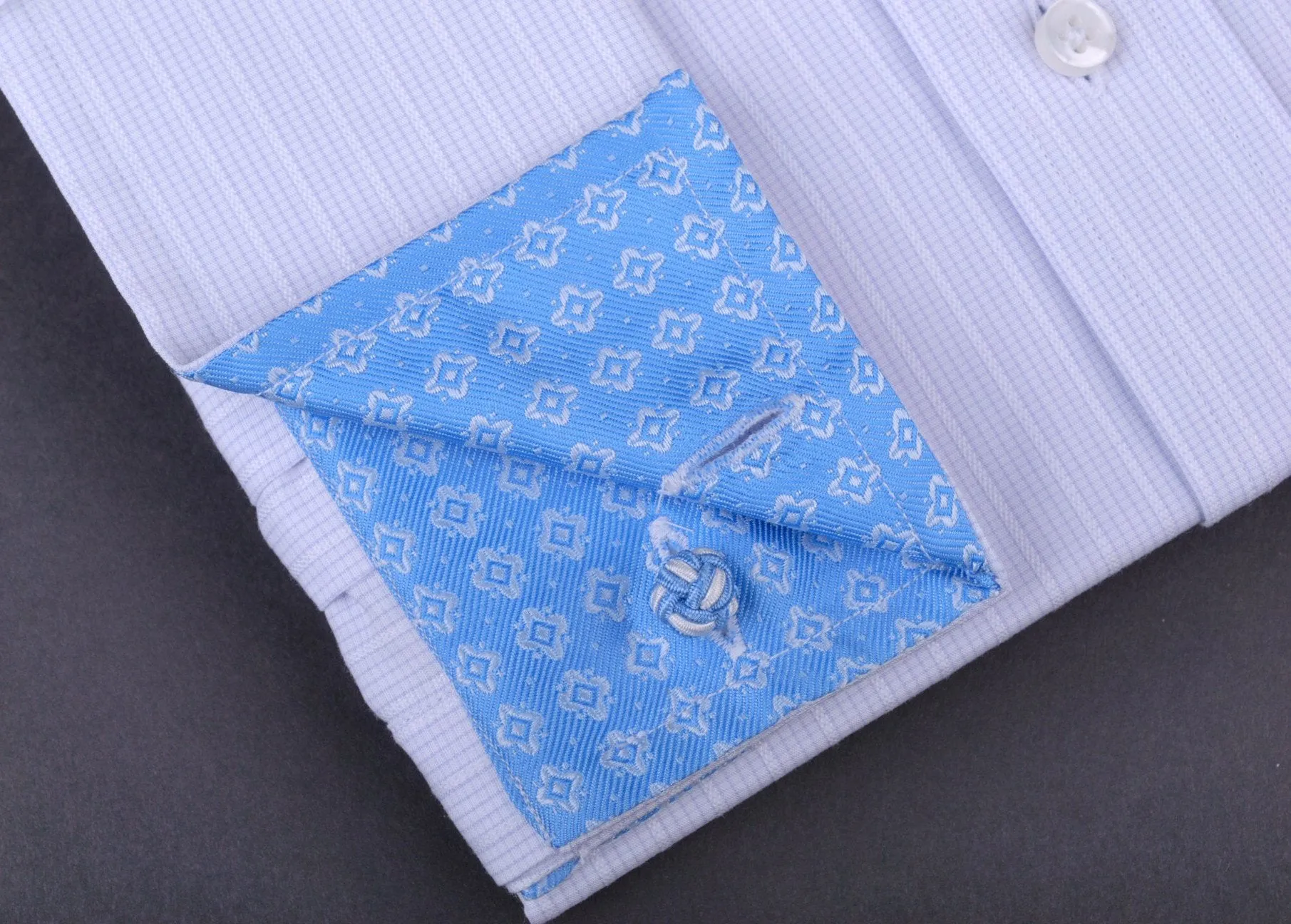 Designer Checkered Formal Business Dress Shirt Luxury Stars Fashion