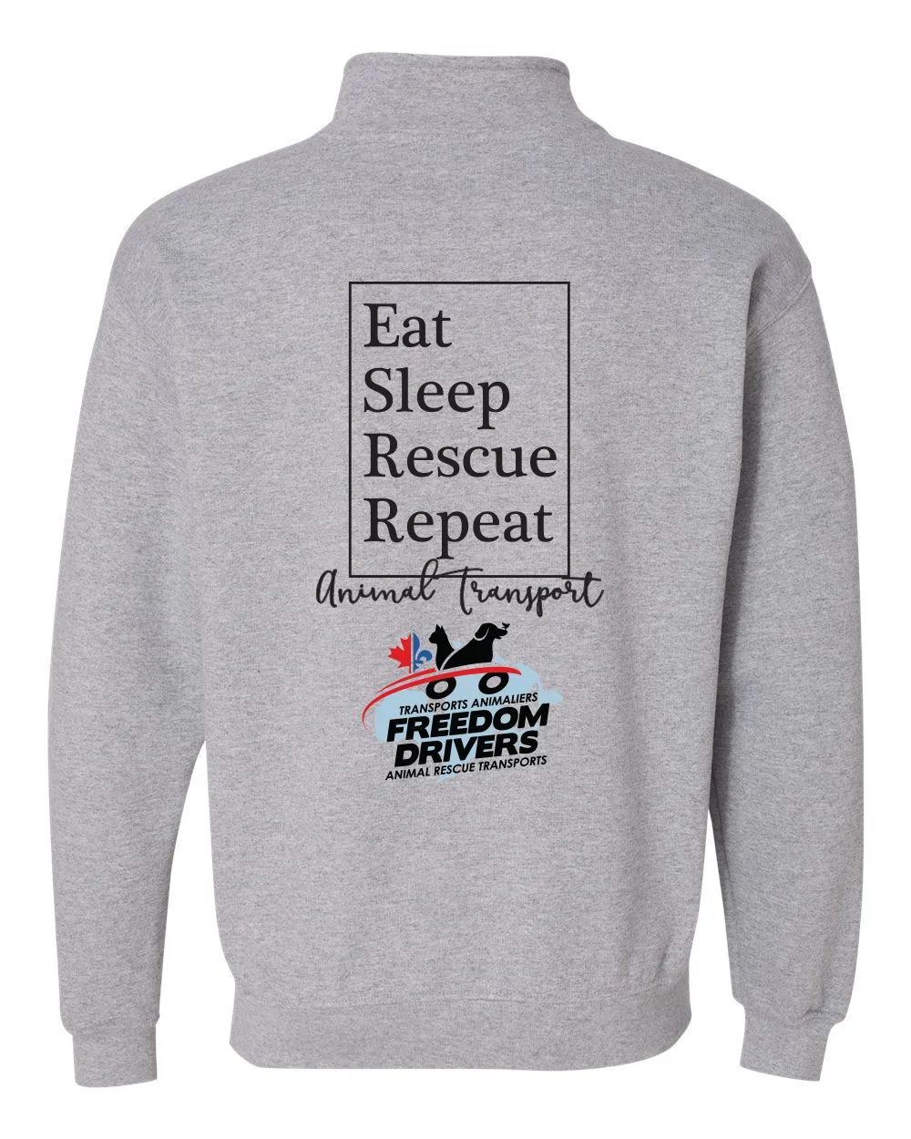 Eat Sleep Rescue Repeat Quarter Zip