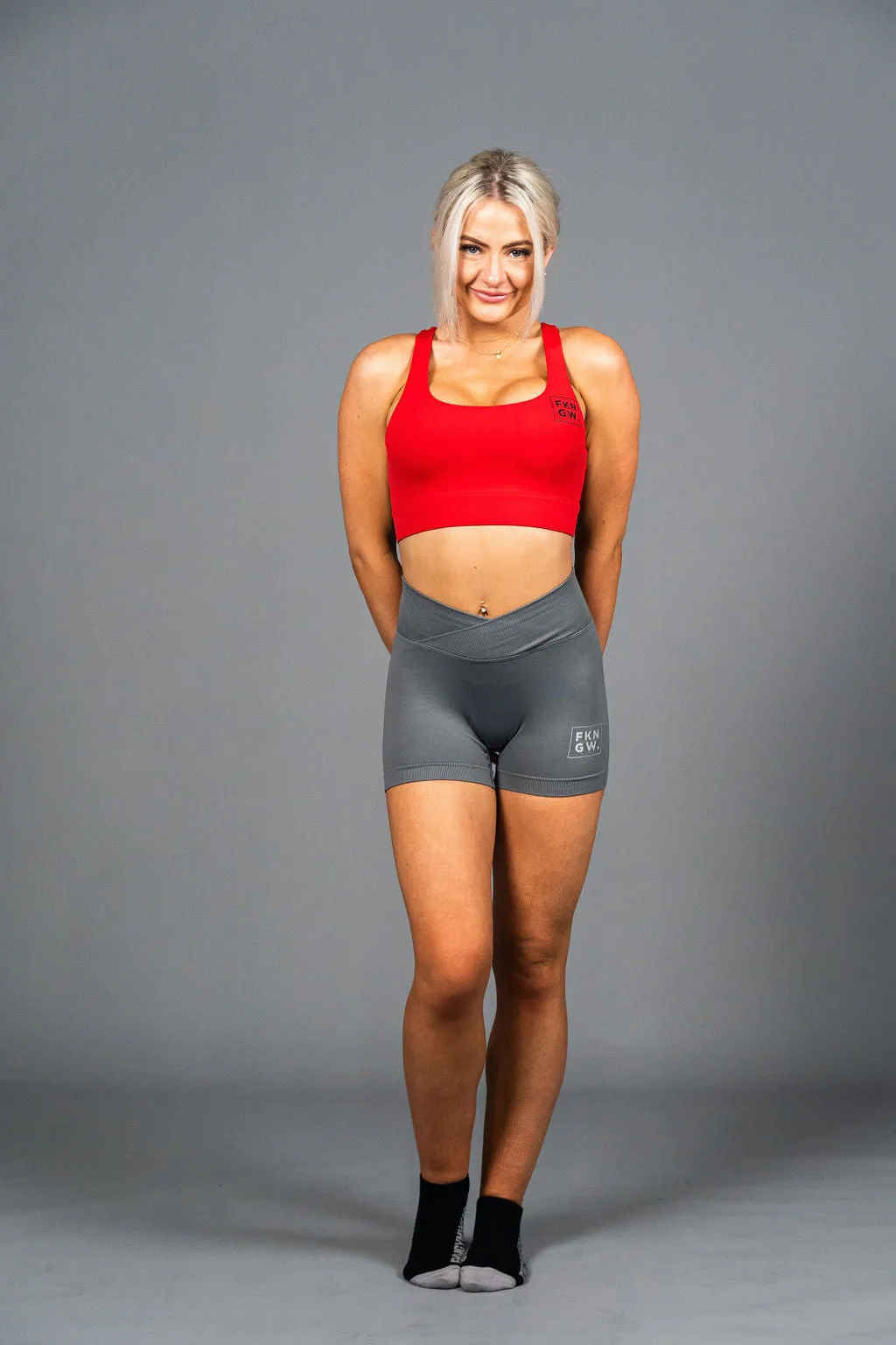 Flaunt | Women's Gym Sports Bra Crop Top | Red