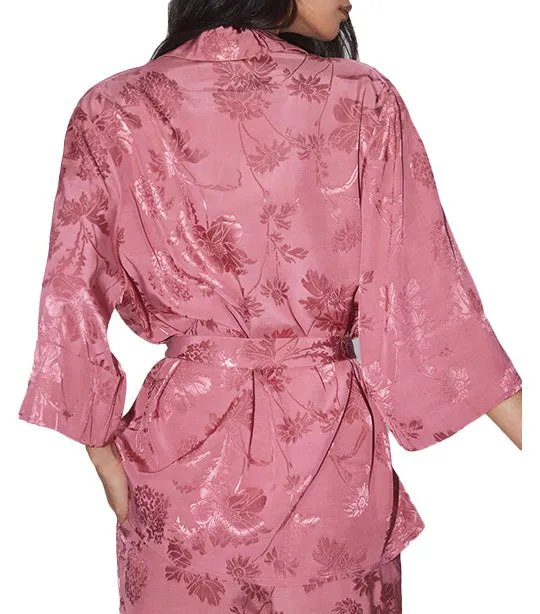 Flowy Belted Blazer Pink