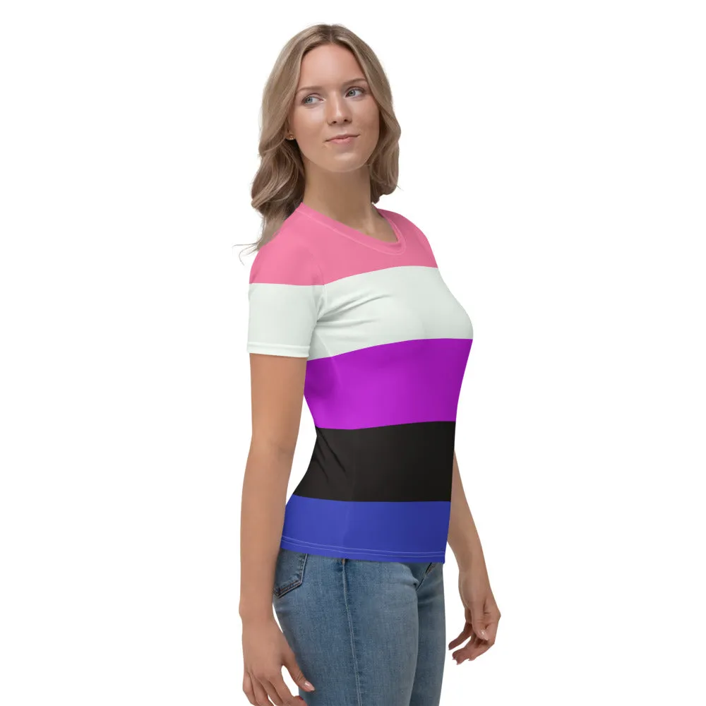 Gender Fluid Pride Flag Fitted T-shirt