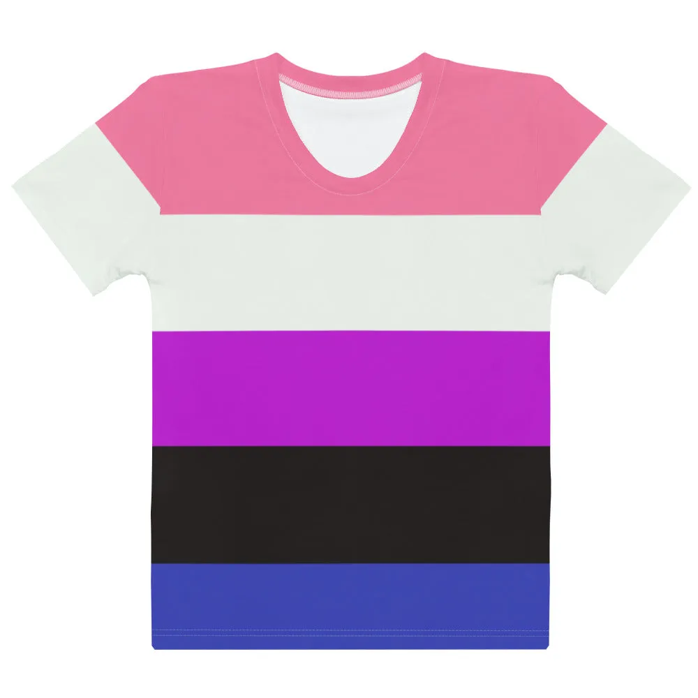 Gender Fluid Pride Flag Fitted T-shirt