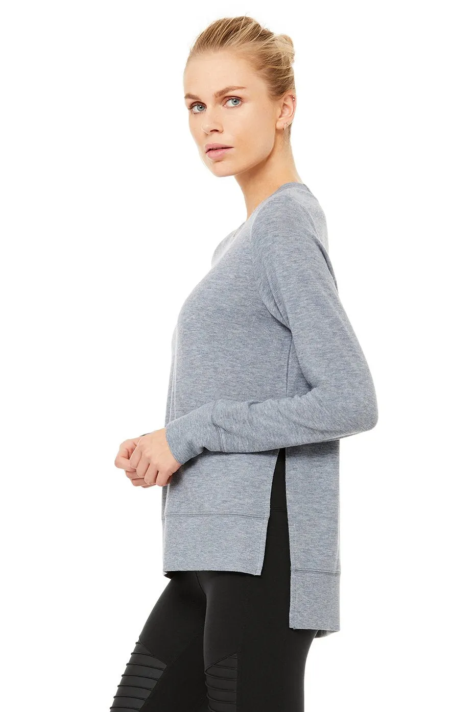 Glimpse Long Sleeve Top - Blue Haze Heather