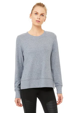 Glimpse Long Sleeve Top - Blue Haze Heather