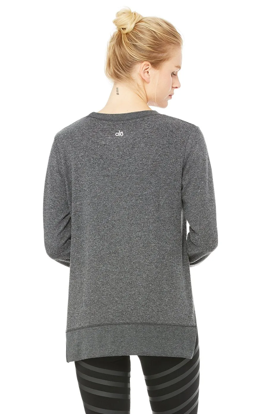 Glimpse Long Sleeve Top - Charcoal Heather