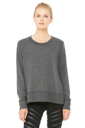 Glimpse Long Sleeve Top - Charcoal Heather