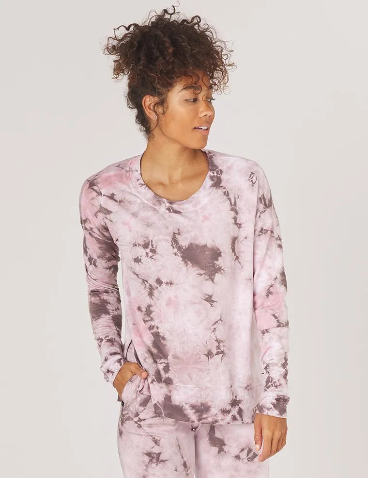 Glyder Lounge Long Sleeve - Bone Tie Dye