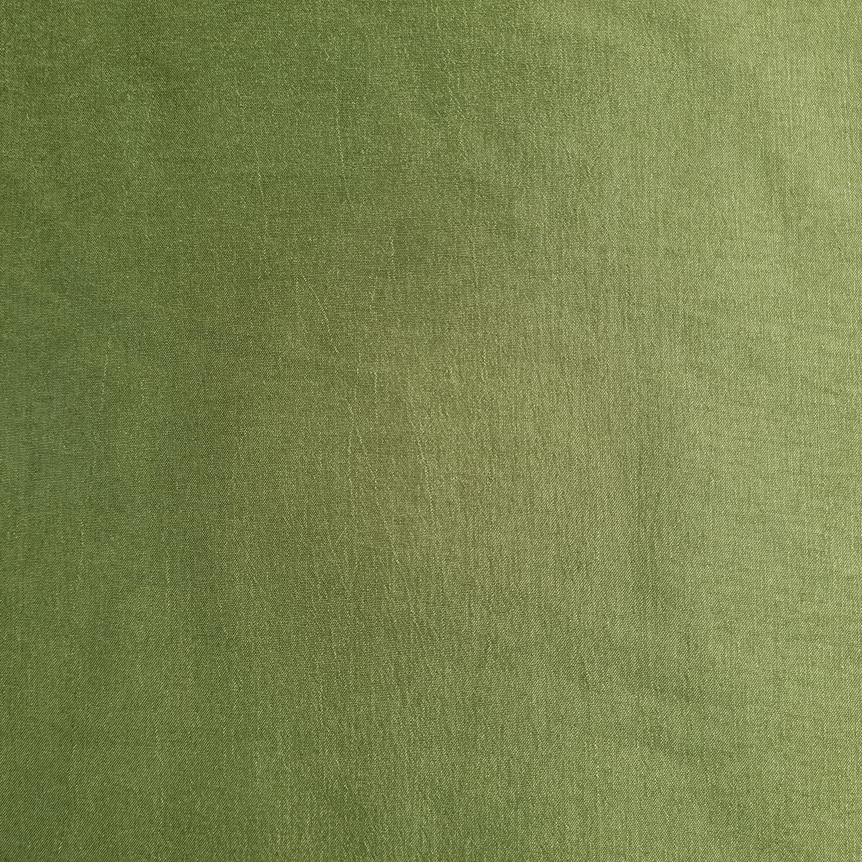 Green Solid Russian Silk Fabric 17927