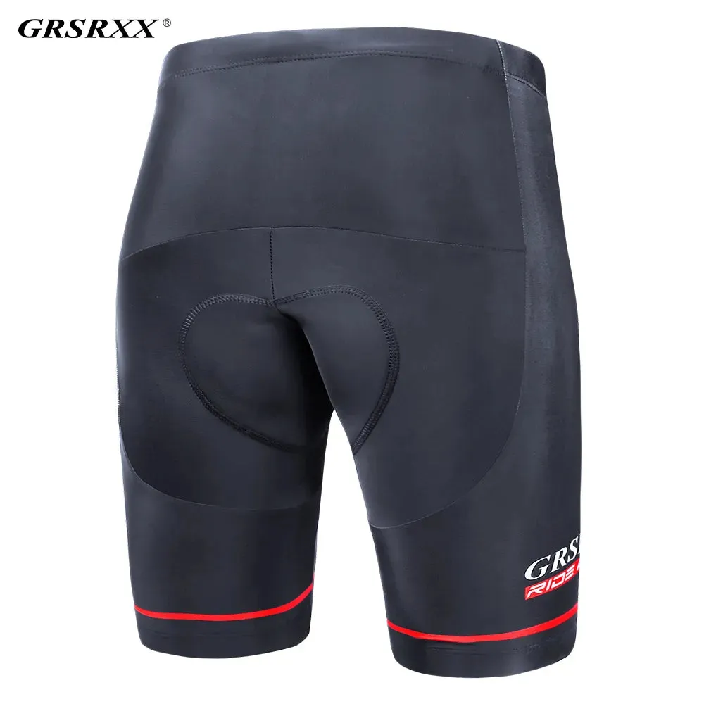 GRSRXX Summer Cycling Shorts Men's Bike Pants MTB Shockproof 5D Gel Pad Tights Breathable Road Racing Bicycle Sports Clothing