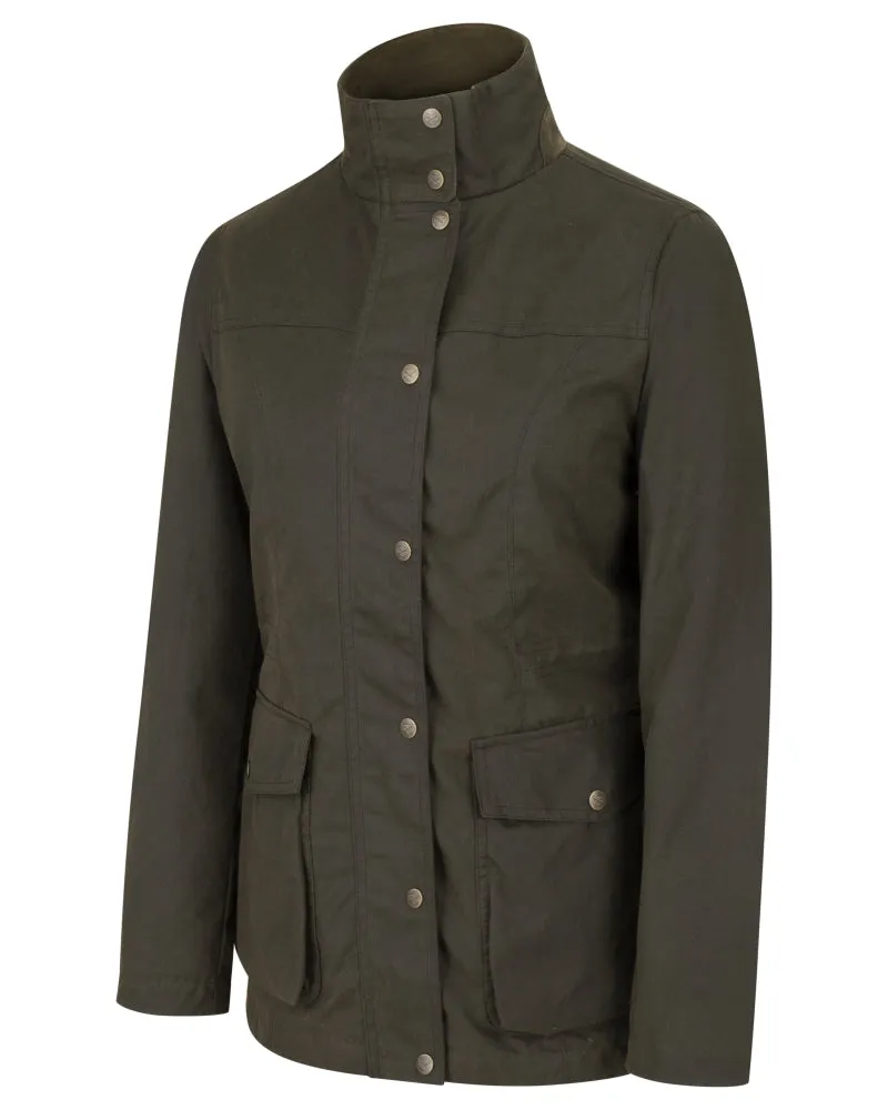 Hoggs Caledonia Ladies Wax Jacket Olive