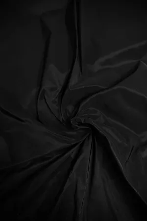 Italian Poly Taffeta Black