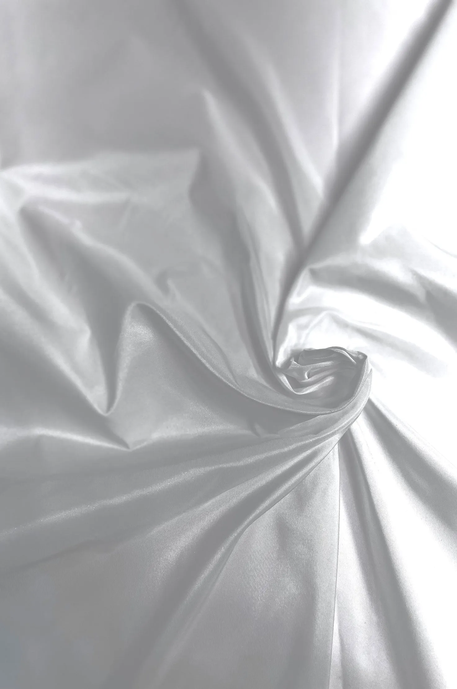 Italian Poly Taffeta Cloud White