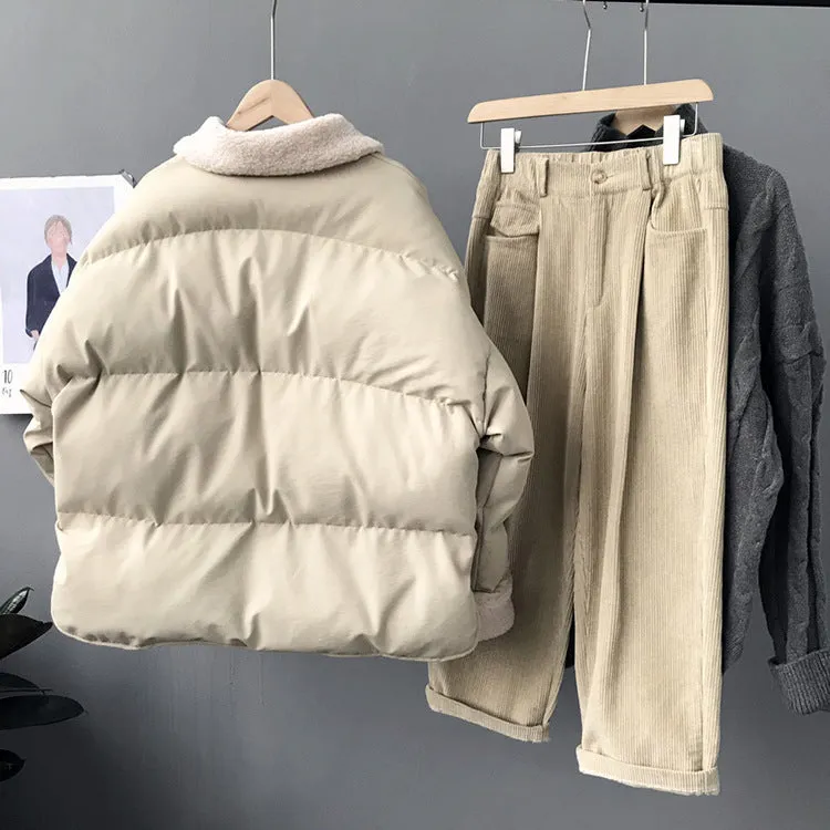 [Korean Style] Dorry Lamb Wool Puffer Jacket