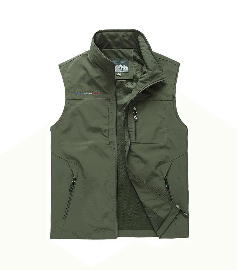 Lightweight Breathable Men's Vest with Pockets for Hiking - SF1530