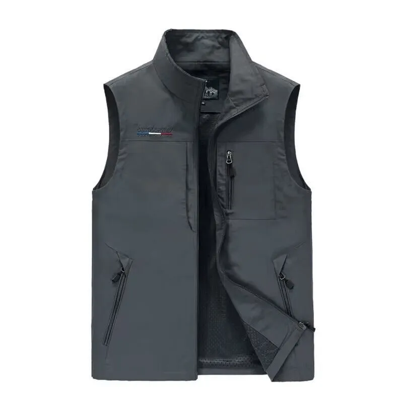 Lightweight Breathable Men's Vest with Pockets for Hiking - SF1530