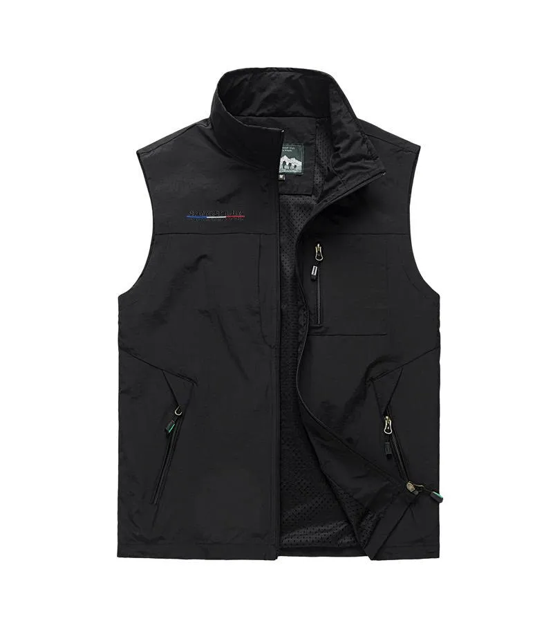 Lightweight Breathable Men's Vest with Pockets for Hiking - SF1530