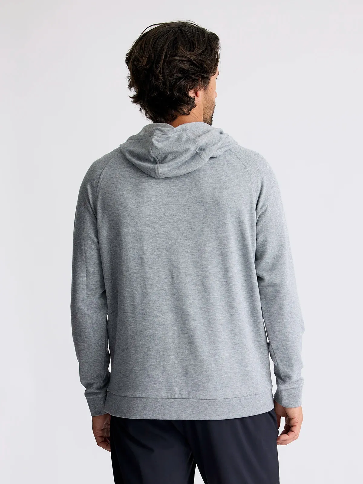 Men's Bamboo Lightweight Fleece Hoodie - Heather Grey