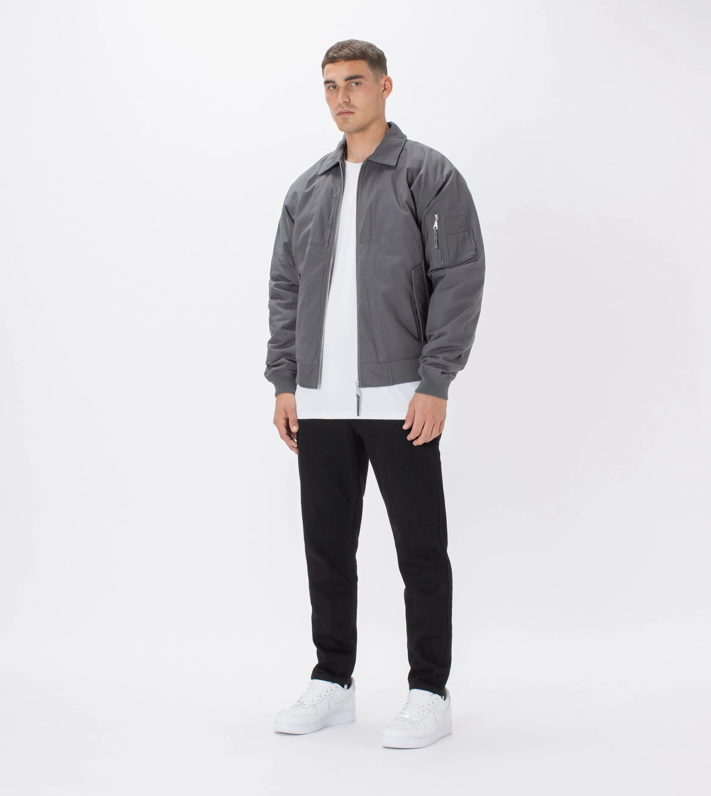 Militat Bomber Jacket Grey