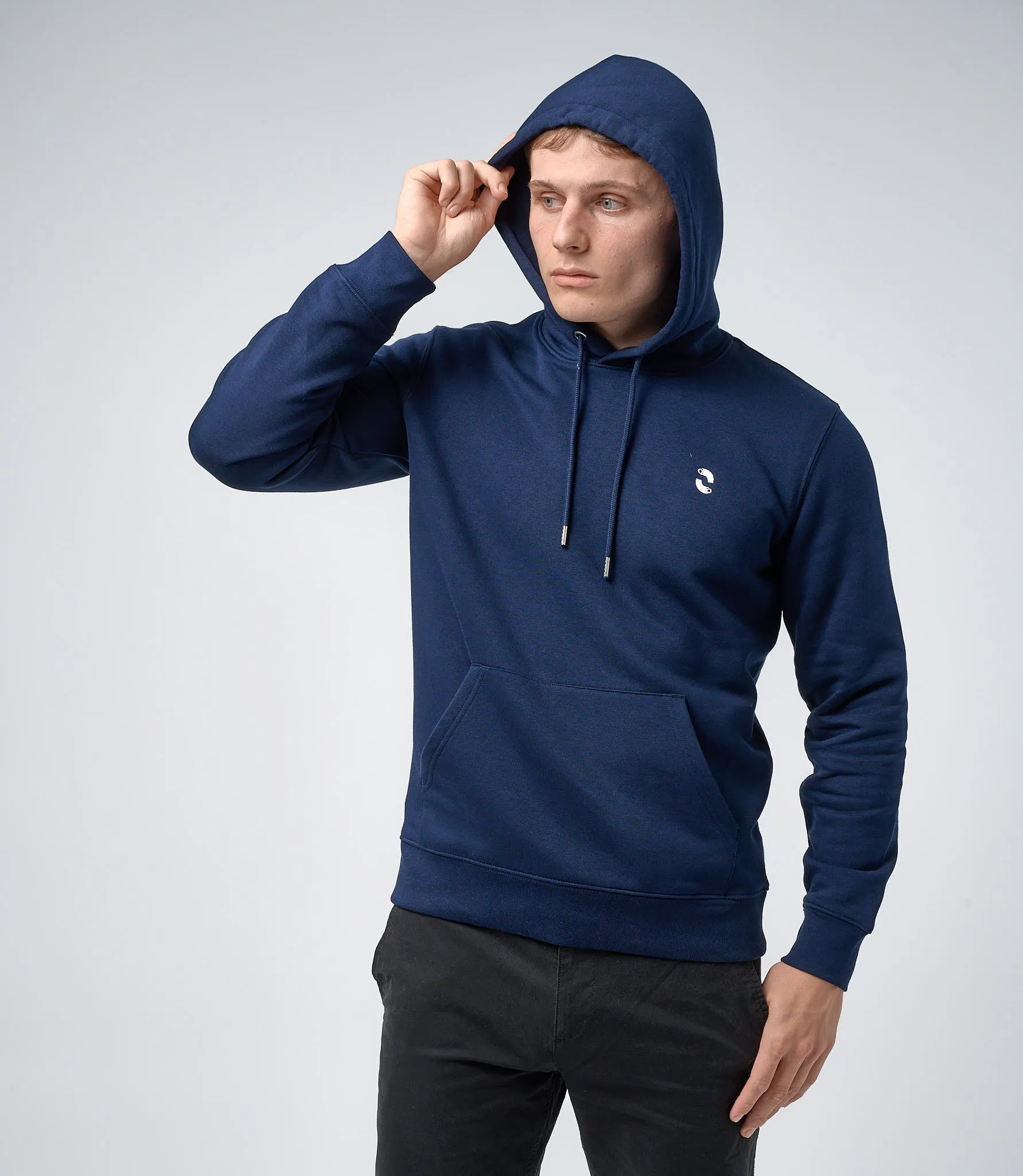 Omnitau Men's Prime Organic Cotton Hoodie - French Navy