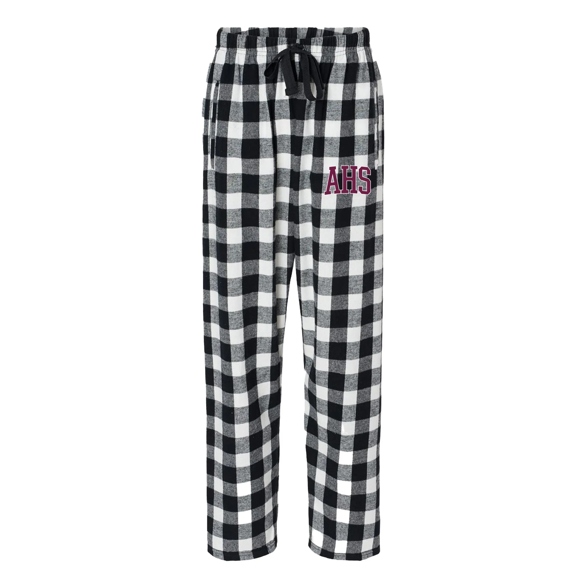 Pajama Pants - Black & White Plaid - AHS