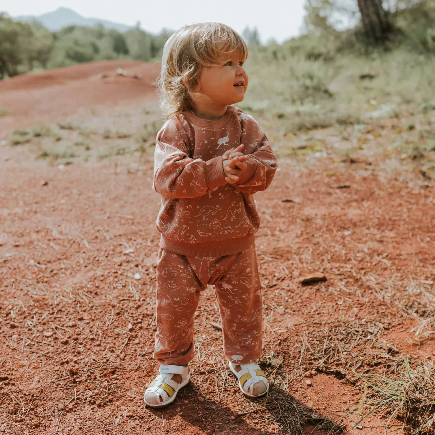 Red Caribou Babies Joggers