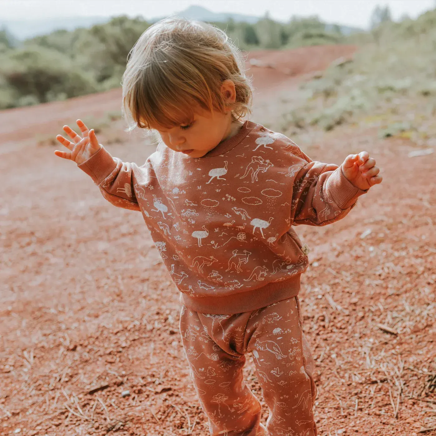 Red Caribou Babies Joggers