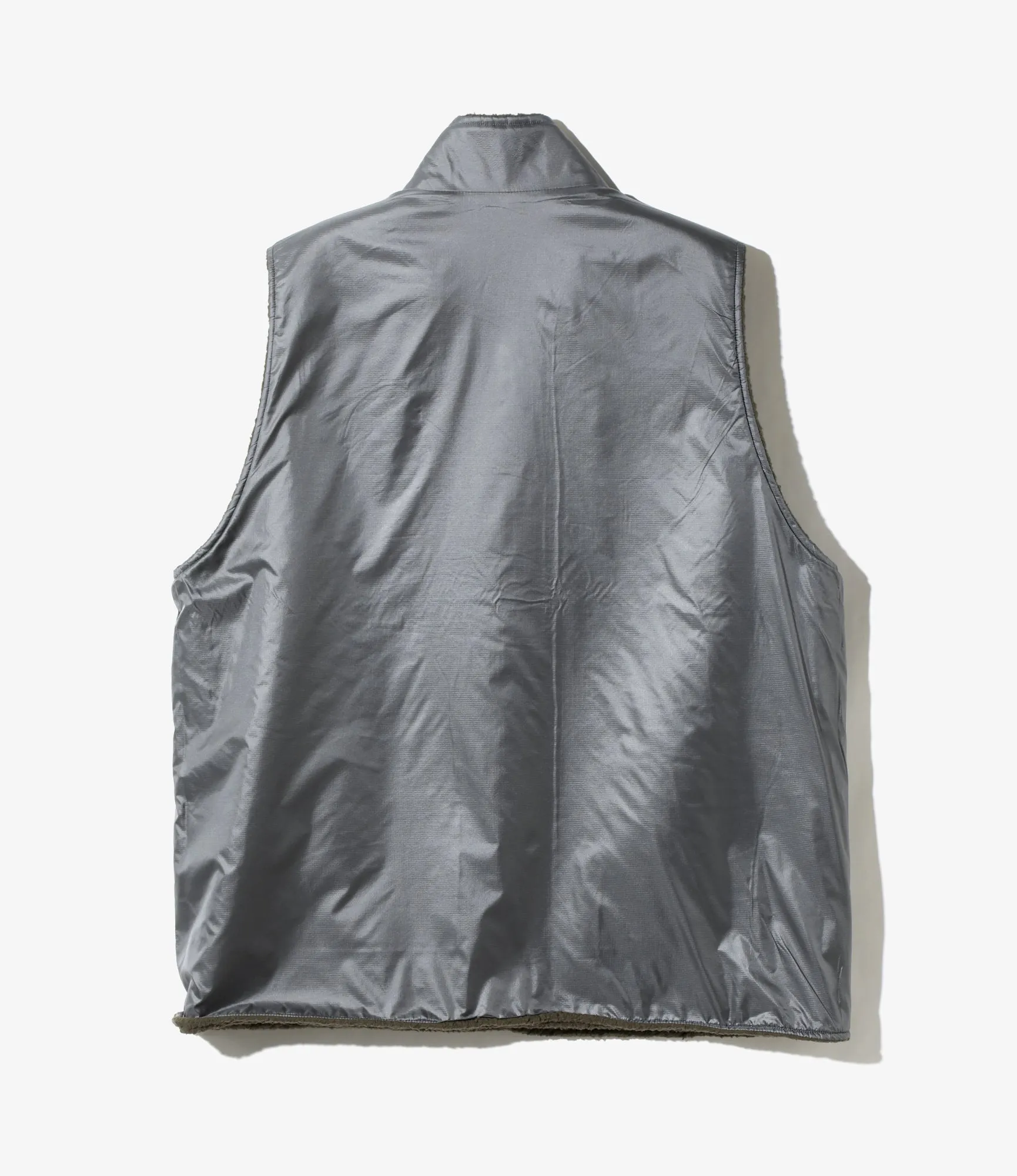 Reversible Vest – Olive Fleece / Charcoal Ripstop