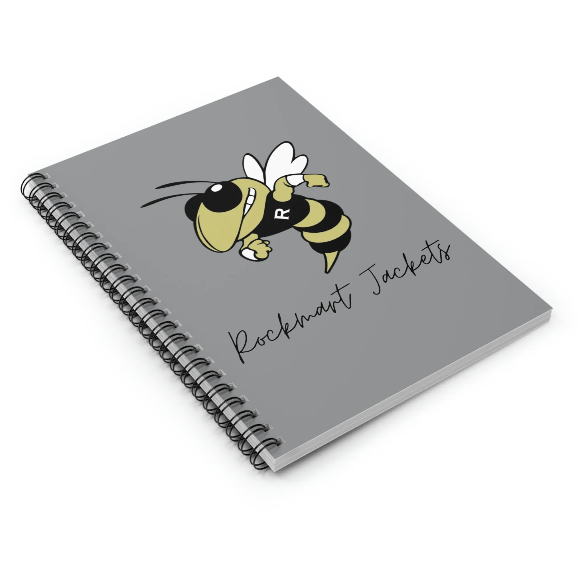 Rockmart Jackets Mascot School Spirit Spiral Notebook - Ruled Line