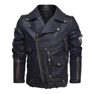 The Vader Faux Leather Biker Jacket