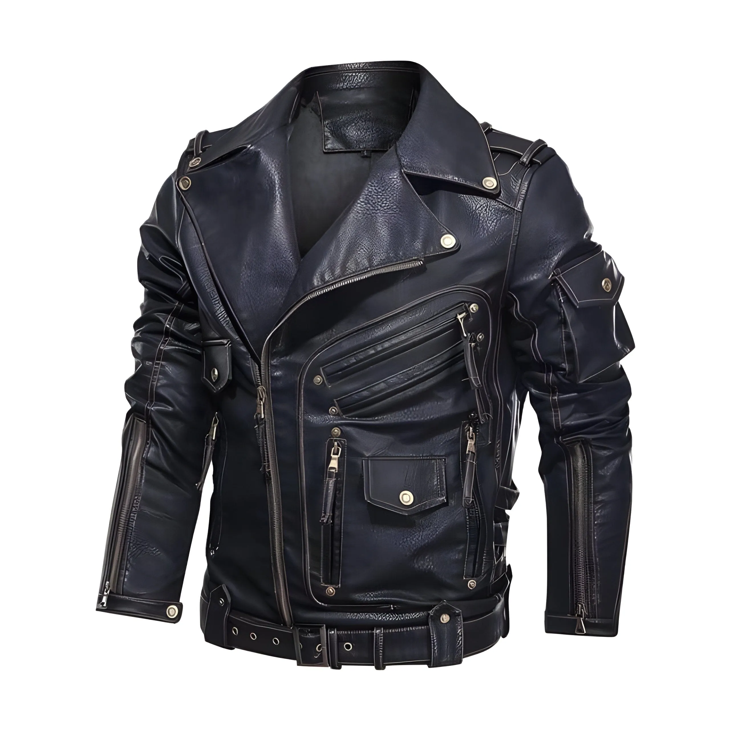 The Vader Faux Leather Biker Jacket