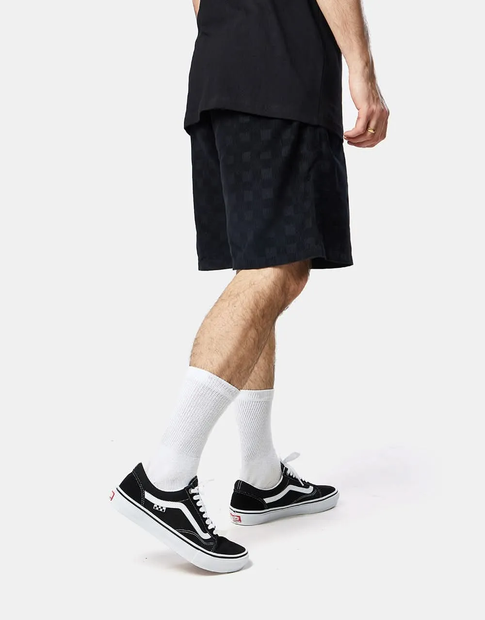 Vans Range Check Cord Loose Elastic Short - Black