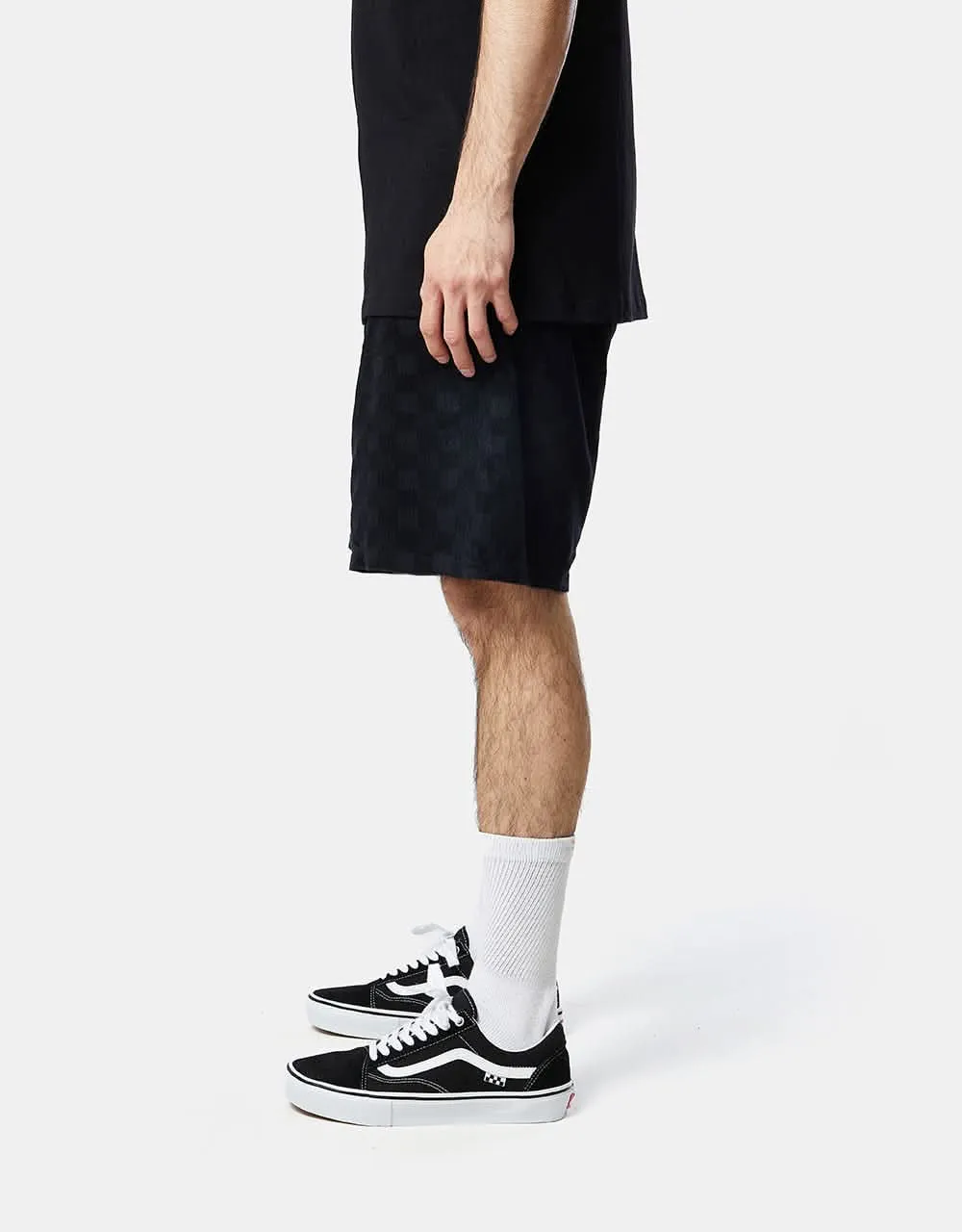 Vans Range Check Cord Loose Elastic Short - Black