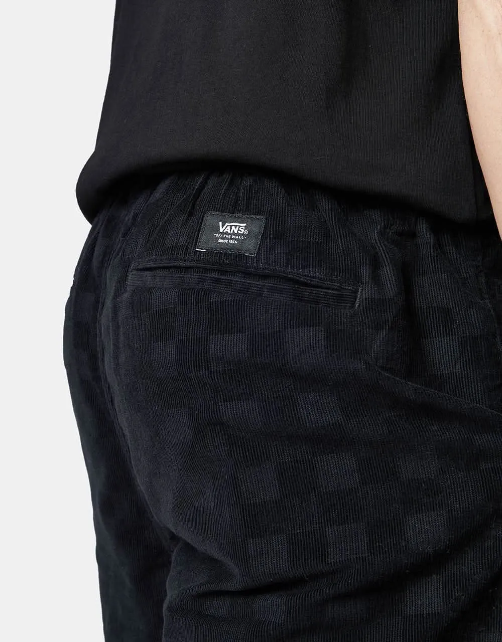 Vans Range Check Cord Loose Elastic Short - Black