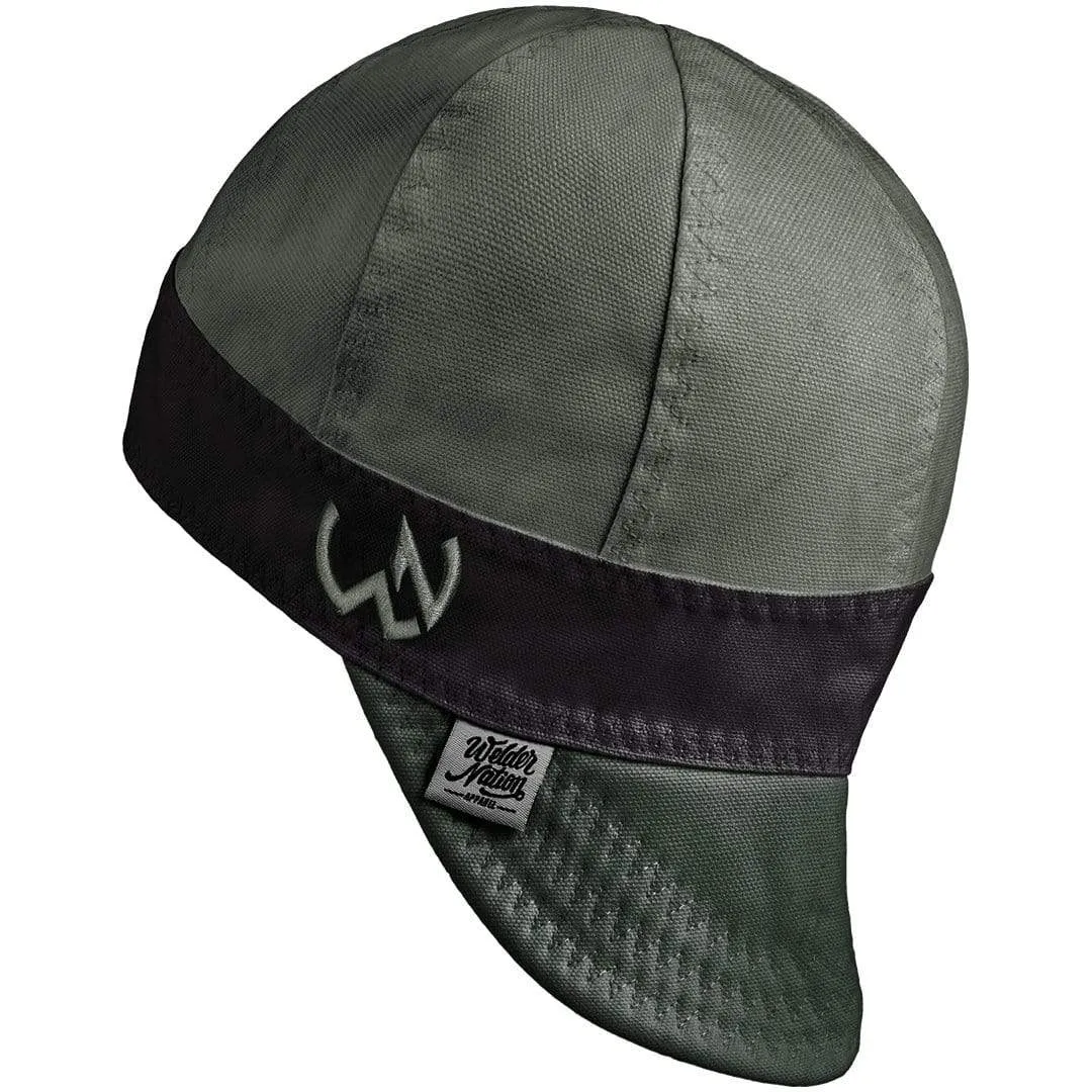 WelderNation The Hustler Green/Black Welding Beanie