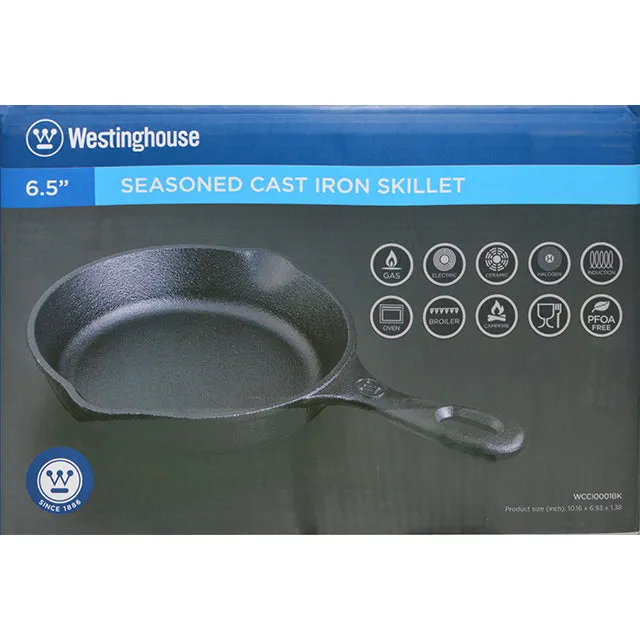 Westinghouse 6.5" Seasoned Cast Iron Skillet