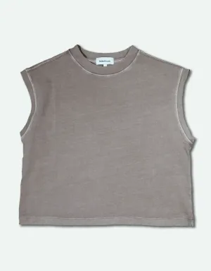 Women's Relaxed Muscle Tee - Warm Grey