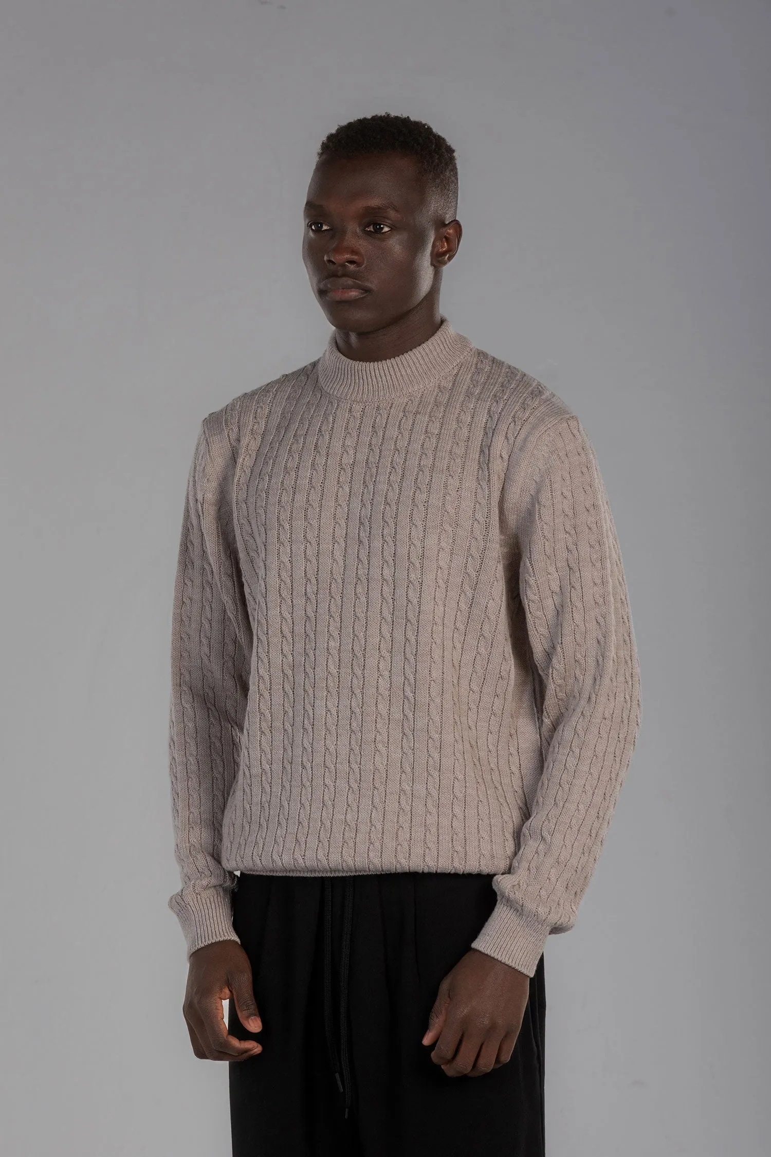 Wool Crewneck Knit Sweater (220044) - Jorindo