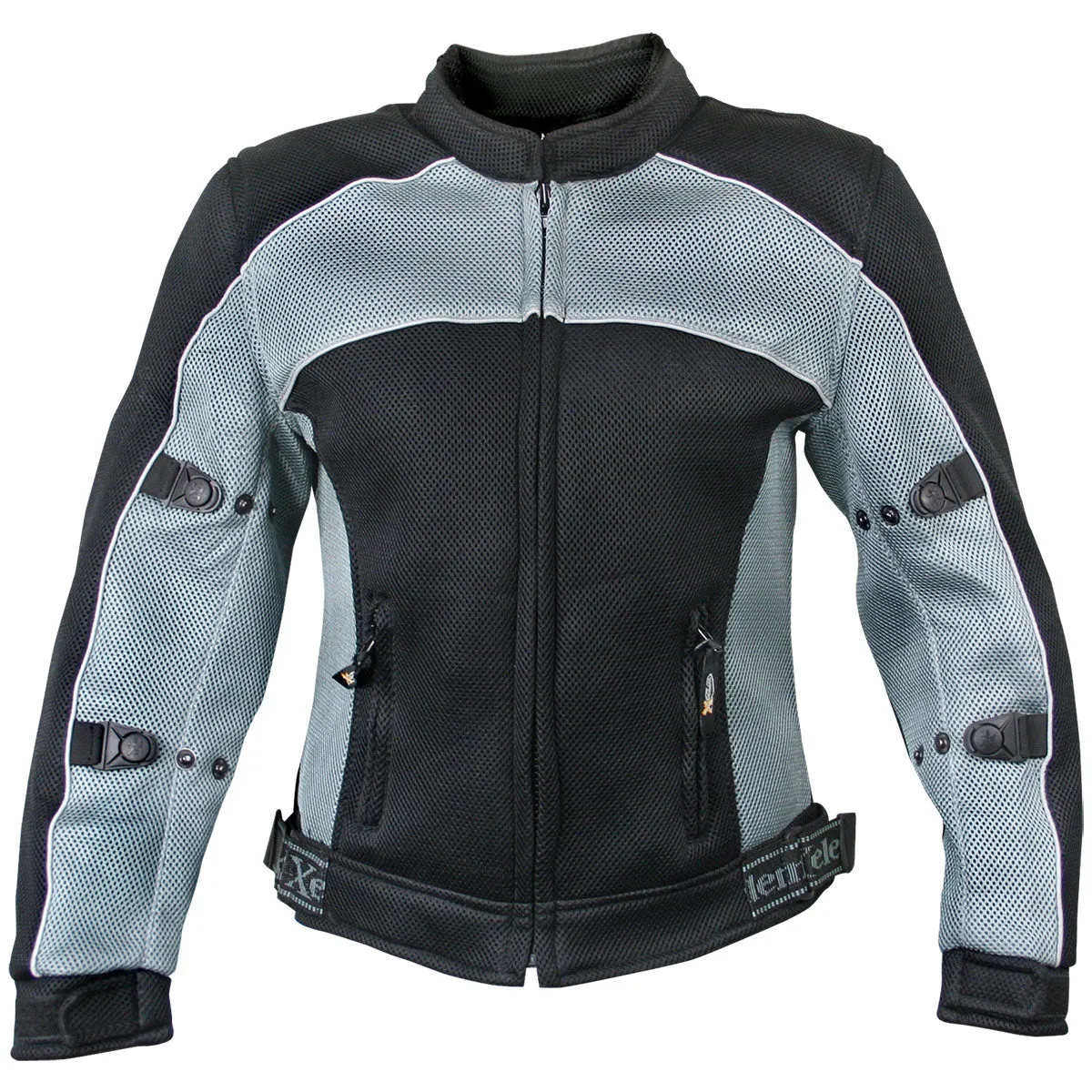 Xelement CF507 Women's 'Guardian' Black and Grey Mesh Jacket with